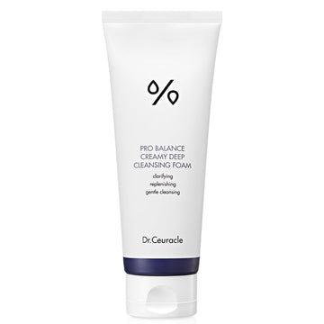 Dr.Ceuracle Pro Balance Creamy Deep Cleansing Foam (150 ml / 5.07 fl. oz.) - Korean Daily Hydrating Facial Wash with 6 Probiotics for Oil & Moisture Balance