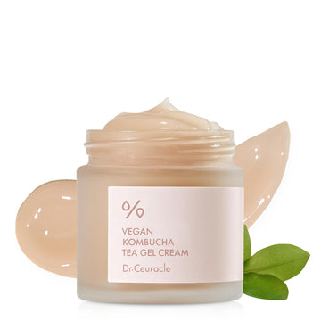 leegeehaam Dr.Ceuracle Vegan Kombucha Tea Gel Cream (75g / 2.64 oz) - Hydrating, Nourishing Korean Skincare with Vegan Fermented Black Tea Complex