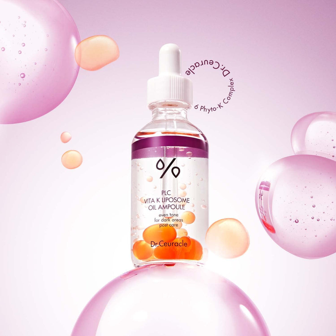 Dr.Ceuracle by leegeehaam PLC Vita K Liposome Oil Ampoule (50 ml / 1.69 fl. oz.) - Korean Vitamin K Facial Glowing Serum for Uneven Skin Tone & Dull Skin
